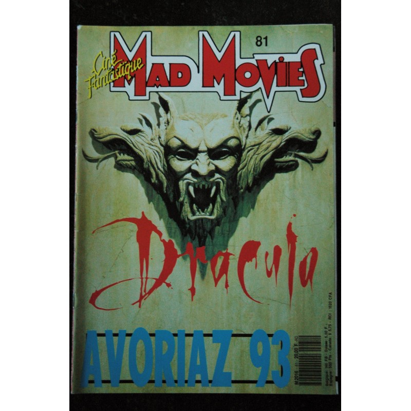 Ciné Fantastique MAD MOVIES  n° 81  * 1993 * AVORIAZ 1993  DRACULA