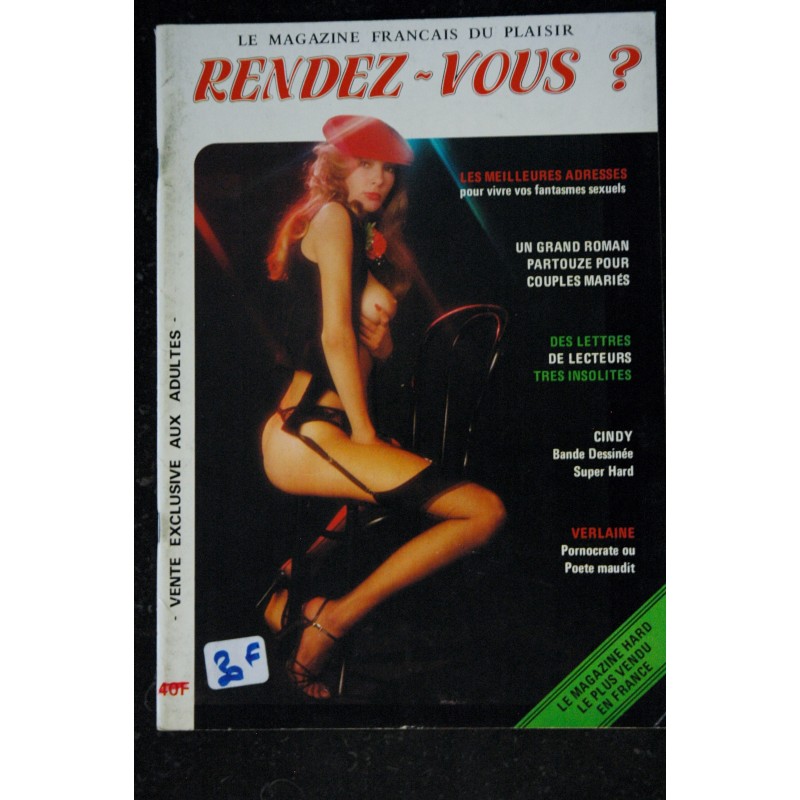 RENDEZ-VOUS ?  N°  1  * 1979 *  Le Magazine Français du Plaisir *  JAMES BAND -  LESBIENNES RAISONNABLES ,