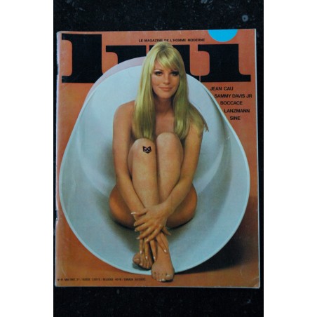 LUI 041MAI 1967 SAMMY DAVIS CAROL LEBEL & GIGI MALOT MODERATO MODEROTIQUE EROTIC PIN-UP ASLAN