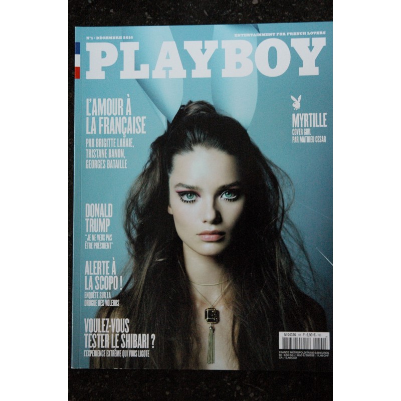 PLAYBOY 001 N° 1 Brigitte Lahaie Tristane Banon  Georges Bataille  DONALD TRUMP