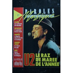 Paroles & Musique  n°  11    * 1988 10  *  BREL  STING  JAIRO  RITA MITSOUKO  Arielle DOMBASLE  DELPECH