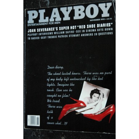 PLAYBOY US 1992 11 NOVEMBER Joan Severance's Super Hot "Red Shoe Diaries" Stephanie Adams INTERVIEW William Safire PLAYBOY US 1992 11 NOVEMBER Joan Severance's Super Hot "Red Shoe Diaries" Stephanie Adams INTERVIEW William Safire