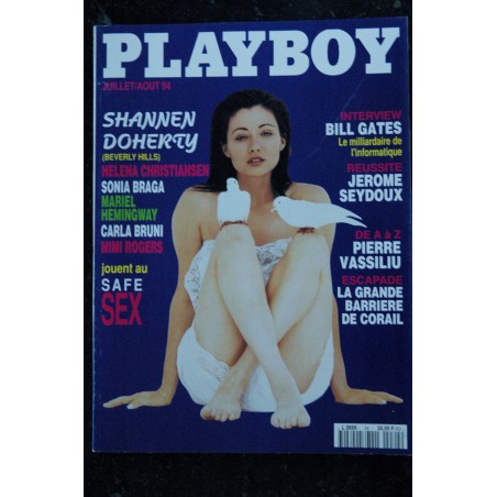 PLAYBOY 024 1994 JUILLET COVER SHANNEN DOHERTY INTERVIEW BILL GATES HELENA CHRISTIANSEN PLAYBOY 024 1994 JUILLET COVER SHANNEN DOHERTY INTERVIEW BILL GATES HELENA CHRISTIANSEN