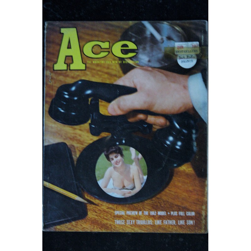 Ace 1961 08  * Vol. 5 n°  2 *  Summer Sirens  Hollywood's penny-a-word psychoanalysts  Partially nude pretty girls  * Vintage