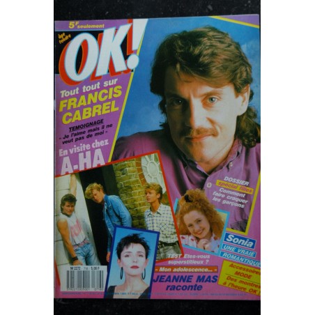 OK ! âge tendre 717 OCTOBRE 1989 COVER VANESSA PARADIS LOVA MOOR PHILIPPE LAFONTAINE MELODY PAUL McCARTNEY