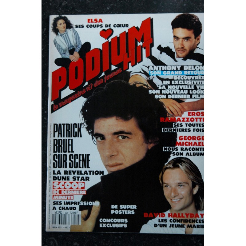 PODIUM HIT 222  1990  07  VANESSA PARADIS  MADONNA  Patrick BRUEL Poster Madonna