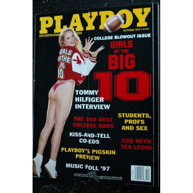 PLAYBOY US 1997 10 The 100 BEST COLLEGE BARS TEA LEONI