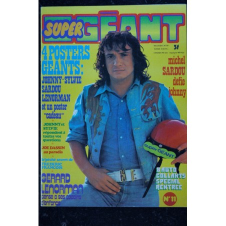 Super GEANT  n° 5  *  1973  *   Claude FRANCOIS  Michel FUGAIN  Patrick JUVET   POLNAREFF