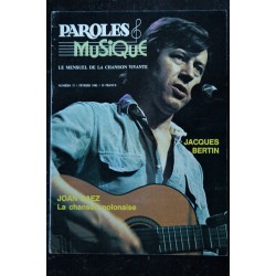 Paroles & Musique  n°  17    * 1989 04  *  NOUGARO  VERONIQUE SANSON  SOUCHON  STEVIE WONDER  Noir Désir  Diane TELL  Voulzy