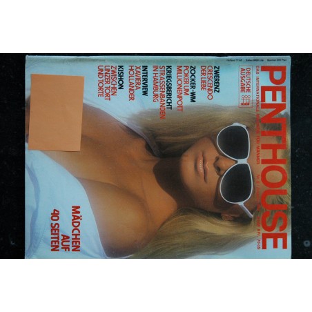 PENTHOUSE DEUTSCHE AUSGABE  N° 4 April 1982   MADCHEN AUF 42SEITEN