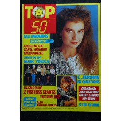 TOP 50 042 DECEMBRE 1986 ELSA DESIRELESS DURAN DURAN MARC LAVOINE + POSTERS EURYTHMICS JOHNNY HALLYDAY