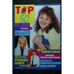TOP 50 037 NOVEMBRE 1986 EUROPE ELSA MADONNA NIAGARA WHAM VERONIQUE JANNOT POSTERS ETIENNE DAHO DEPECHE MODE