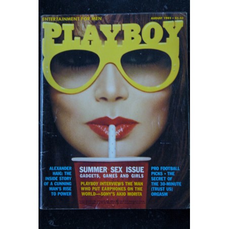 PLAYBOY US 1982 08 AUGUST AKIO MORITA MARILYN MICHAELS CATHY St GEORGE CALIFORNIA NUDE