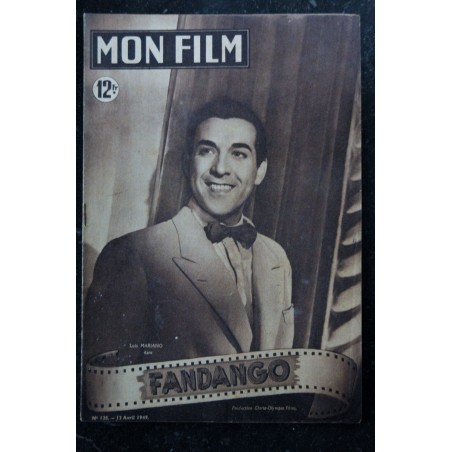 Mon film  n°  128  * février 1949  *  Ne dites jamais "Adieu" * Errol FLYNN Eléanor PARKER Patti BRADY   * 16 pages