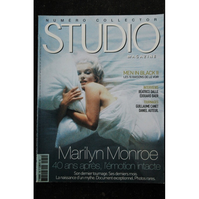 STUDIO MAGAZINE  52 1991 COVER MARILYN  + 20 PAGES * Emir KUSTURICA Robert HOSSEIN  37°2 le matin