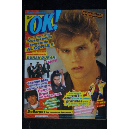 OK ! âge tendre 496  AL CORLEY  DURAN DURAN  JEANNE MAS  PATRICK BRUEL