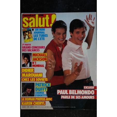 Salut ! 200  1983  Cover Johnny HALLYDAY  Jean-Luc LAHAYE LAVILLIERS  Michael JACKSON