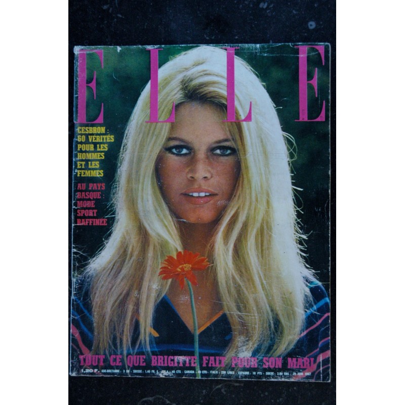 ELLE  1098  1967 01   CHANTAL GOYA  Jean DUCHE  Victoria HOLL  Nine MOATI