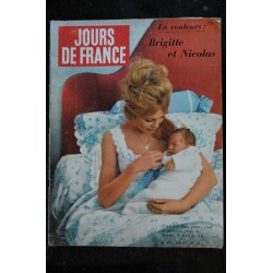 JOURS DE FRANCE   271   janvier 1960   BRIGITTE BARDOT et Nicolas  Cover + 14 pages Prince Charles  Mohammed V chez Nasser