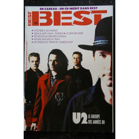 BEST 257 DECEMBRE 1989 COVER TEXAS AU TEXAS SERGE GAINSBOURG YOUNG GODS L'EUROBEAT HENDRIX
