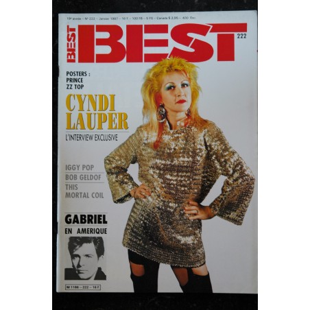 BEST 221 DECEMBRE 1986 COVER ETIENNE DAHO KIM WILDE SPRINGSTEEN IRON MAIDEN FELA POSTERS BILLY IDOL RITA MITSOUKO