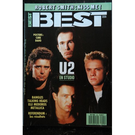 BEST 222 CYNDI LAUPER L'INTERVIEW EXCLUSIVE IGGY POP + POSTER PRINCE ZZ TOP 1987