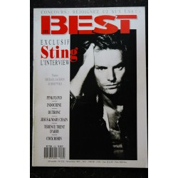 BEST 232 1987  STING   Pink Floyd Indochine Dutronc Cock Robin D'Arby Chain Poster Jackson Aubert