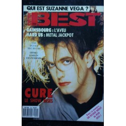BEST 233 DECEMBRE 1987 COVER CURE  GAINSBOURG  DEPECHE MODE EURYTHMICS MARILLION SUZANNE VEGA Pas de Poster