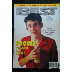 BEST 235  février 1988   POGUES  RAP STORY Echo &the Bunnymen Silencers Sinead O'Connr Poster Eicher Depeche Mode