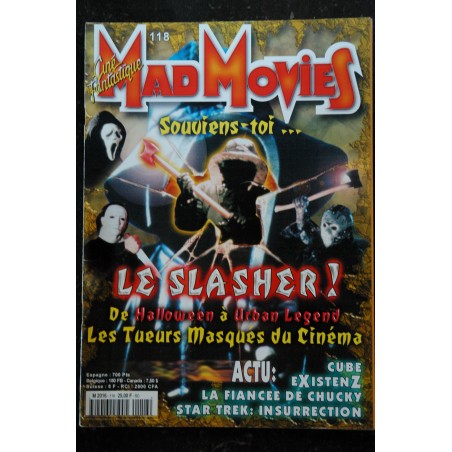 Ciné Fantastique MAD MOVIES  n°117  * 1999 *   STAR WARS  Psycho Virus  1001 pattes  carrière Dario Argento