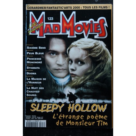 Ciné Fantastique MAD MOVIES  n°122  * 1999 *  Sixième Sens Psychose Shining L'Exorciste Alien Opération Peur