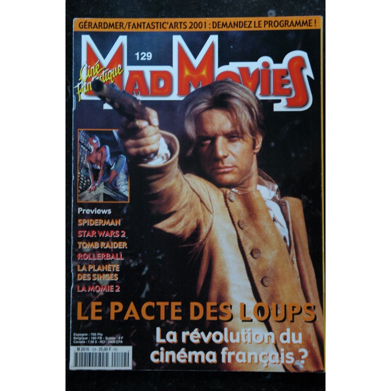 Ciné Fantastique MAD MOVIES  n°128  * 2000 *  BLAIR WITCH 2  HAMMER Donjons et dragons Redplanet à l'aube du 6ème jour