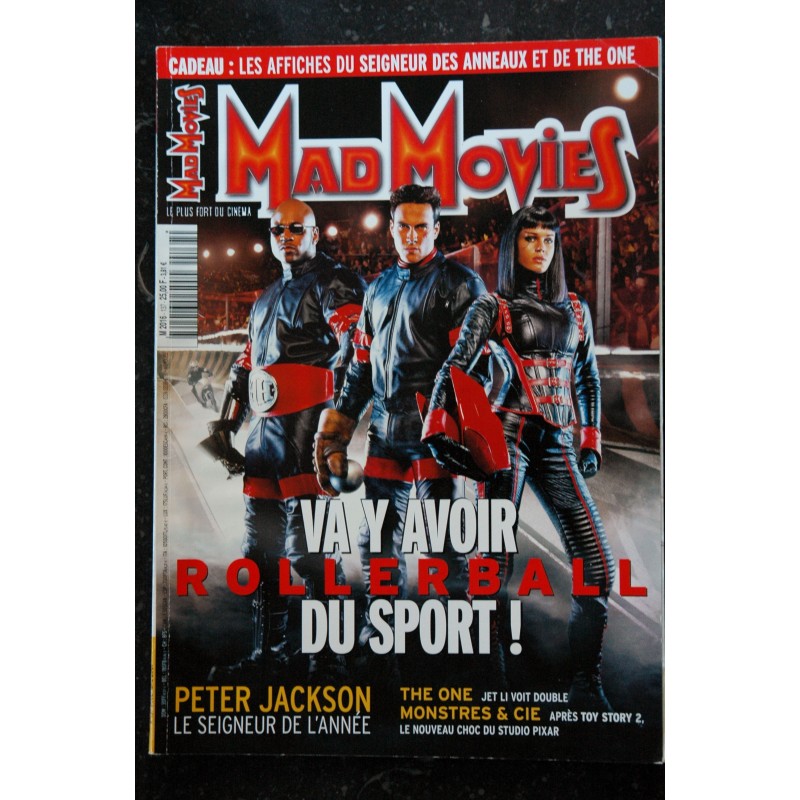 Ciné Fantastique MAD MOVIES  n°131 * 2001 *  Le retour de la momie Ghosts of mars Legend of ZU sept jours à vivre INSOMNIES