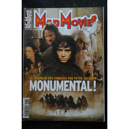 Ciné Fantastique MAD MOVIES  n°137 * 2001 *  ROLLERBALL  Peter JACKSON THE ONE Monstres é Cie