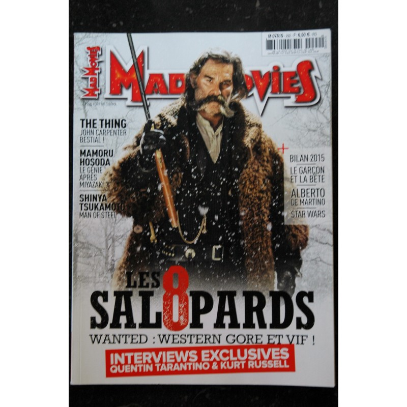 Ciné Fantastique MAD MOVIES  n°287  * 2015 *  SUICIDE SQUAD BATMAN v SUPERMAN Jurassic world Poltergeist RAMBO