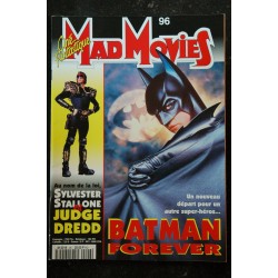 Ciné Fantastique MAD MOVIES  n° 95  * 1995 *   BATMAN FOREVER  FREDDY  ED WOOD Tim BURTON Fred Olen Ray