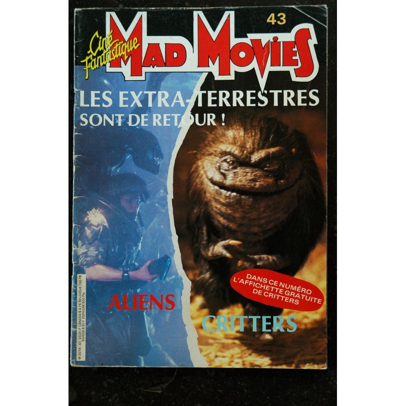 Ciné Fantastique MAD MOVIES  n° 42  * 1986 *  FROM BEYOND  INVADERS FROM MARS  POLTERGEIST II  PSYCHOSE III