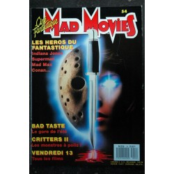 Ciné Fantastique MAD MOVIES  n° 54  * 1988 *  Indiana Jones Superman Mad Max Conan Bad Taste CRITTERS II VENDREDI 13