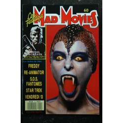 Ciné Fantastique MAD MOVIES  n° 60  * 1989 *  FREDDY RE-ANIMATOR  S.O.S. FANTOMES  STAR TREK  VENDREDI 13