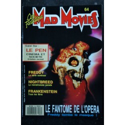 Ciné Fantastique MAD MOVIES  n° 64  * 1990 *  FREDDY  FRANKENSTEIN  NIGHTBREED  Jean-Marie LE PEN