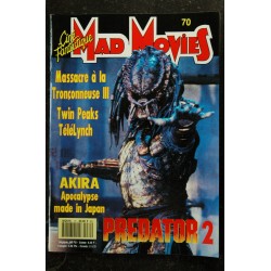 Ciné Fantastique MAD MOVIES  n° 70  * 1991 *  PREDATOR 2  Massacre à la tronçonneuse III AKIRA  Twin PEAKS