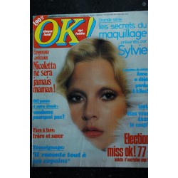 OK ! âge tendre  44   novembre 1976  *  SYLVIE Poster dédicacé Rubettes CHARDEN Pierre PERRET  JOHNNY