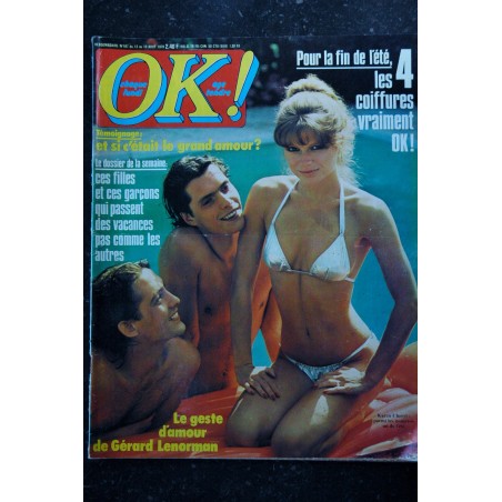 OK ! âge tendre 159   janvier 1979  *  JOHN TRAVOLTA  Dessin Aslan Drucker Bee Gees Abba Rod Stewart Lama Dave