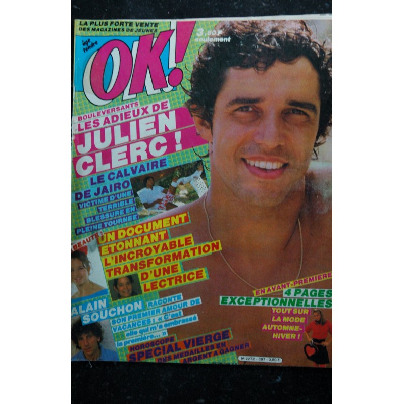 OK ! âge tendre 396  MICHAEL JACKSON  Daniel LAVOINE  + Poster Anthony DELON