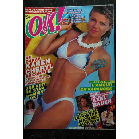 OK ! âge tendre 447  Karen CHERYL Axel BAUER Michael JACKSON