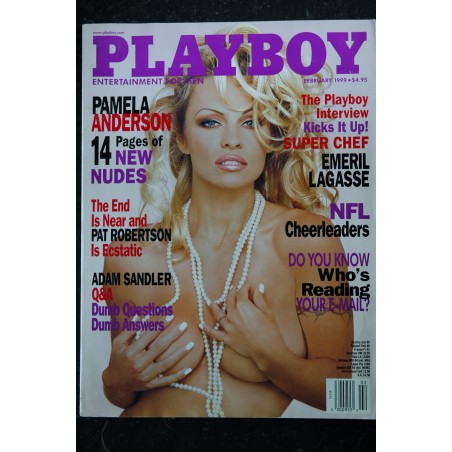 PLAYBOY US 1999 02 PAMELA ANDERSON Pat ROBERTSON Emeril LAGASSE PLAYBOY US 1999 02 PAMELA ANDERSON Pat ROBERTSON Emeril LAGASSE