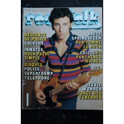 ROCK & FOLK 166 NOVEMBRE 1980 COVER BRUCE SPRINGSTEEN + POSTER COLUCHE INMATES POLICE SUPERTRAMP TELEPHONE STEVIE WONDER