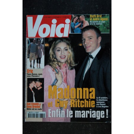 VOICI  644  MARS 2000 COVER MADONNA SE MARIE CARLA BRUNI MYLENE FARMER