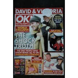 OK ! First for Celebrity World Exclusive 2004 Madonna David & Victoria