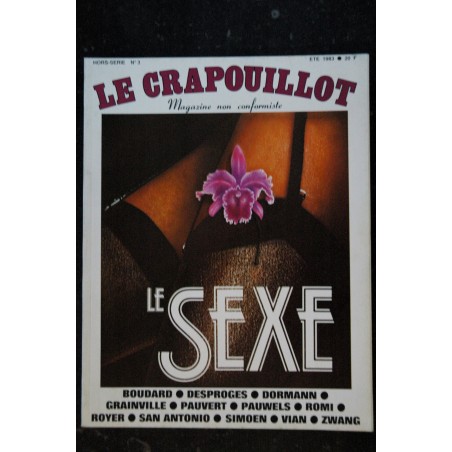 Le Crapouillot Hors-Série n°  3  * 1983 *  Le SEXE  Boudard Desproges Dormann Grainville Pauvert Pauwels Romi Royer S. Antonio
